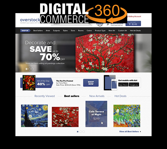 OverstockArt.com redraws its site with a new e-commerce platform