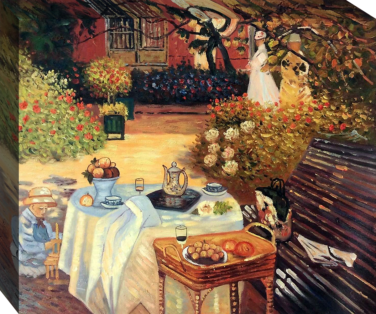 Claude Monet, The Luncheon - Hand Painted Oil Painting on Canvas