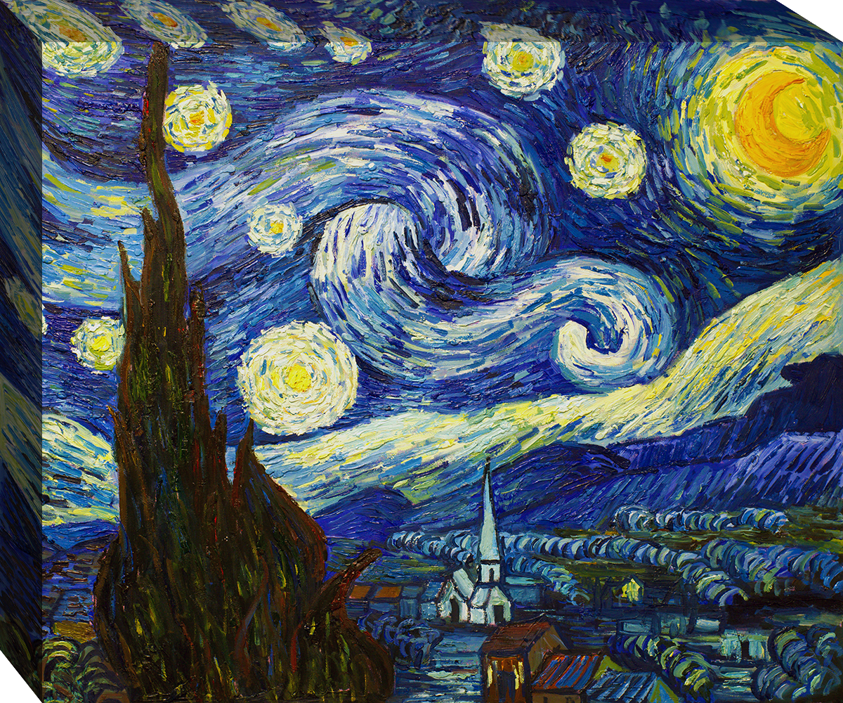 Van Gogh Starry Night Reproduction Painting - overstockArt